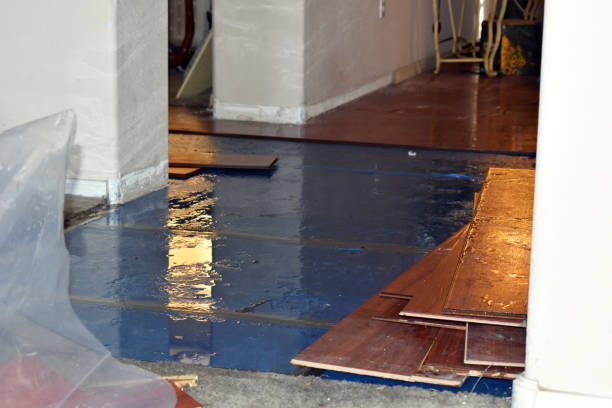 Professional Sewage Cleanup technician working in Middletown, RI